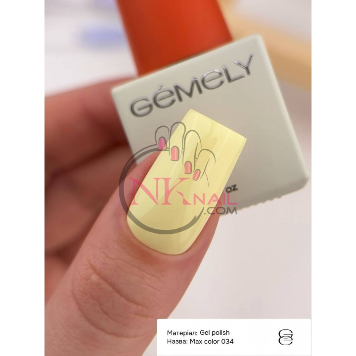 Гель-лак Gemely Max color №34, 6 мл TPO free